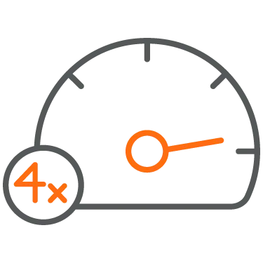 Unprecedented Performance Icon