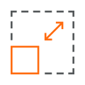 Scalable, Flexible Architecture Icon